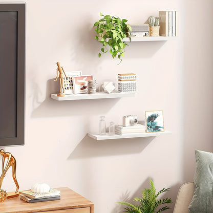Superlele 6pcs Floating Shelves, Christmas And Home Storage, Wall Mounted Floating Shelves With Metal Frame, Rustic Shelves Over Toilet With Towel Bar For Kitchen, Bedroom, Black