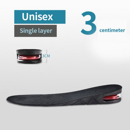 1.18-3.54inch Invisible Height Increase Insole Cushion Height Adjustable Shoe Heel Insoles Insert Taller Support Absorbant Foot Pad
