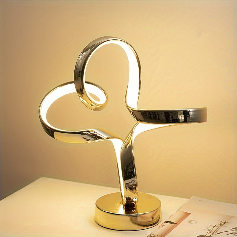 1pc Advanced And Simple Table Lamp, Modern Design Metal Table Lamp For Home Decoration, For Dining Room, Living Room, Bedroom Lighting & Home Décor