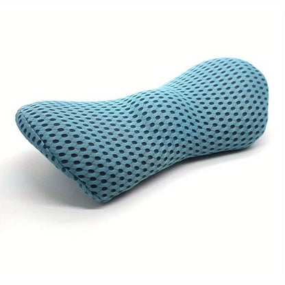 Supreme Memory Foam Lumbar Pillow - Scientific Contour for Instant Pain Relief - Premium Support for Car, Office, Recliner & Bed - Ergonomic Streamline Design for Ultimate Comfort