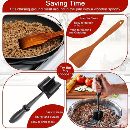 [Manual Meat Shredder] PANCERKA Manual Meat Shredder & Pulverizer | Heat-Resistant Polypropylene, Non-Stick Surface, Ergonomic Handle, Dual Interchangeable Blades for Beef, Turkey, BBQ, Stovetop Use, Kitchen Gadgets, Durable