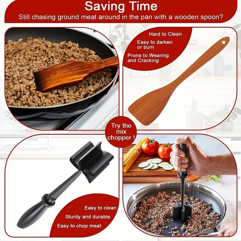 [Manual Meat Shredder] PANCERKA Manual Meat Shredder & Pulverizer | Heat-Resistant Polypropylene, Non-Stick Surface, Ergonomic Handle, Dual Interchangeable Blades for Beef, Turkey, BBQ, Stovetop Use, Kitchen Gadgets, Durable