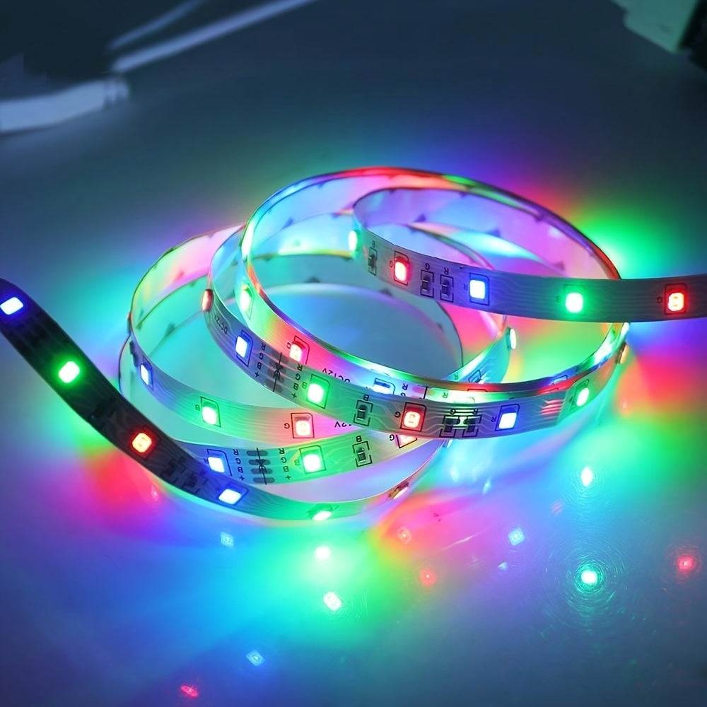 1 Set of USB DIY Backlight TV Light Belt - Flexible 3.28FT/9.84FT SMD 2835 LED Cabinet Light Strip for Home Decoration, Ambient Lighting, and TV Background Illumination - Easy to Install and Energy-Efficient