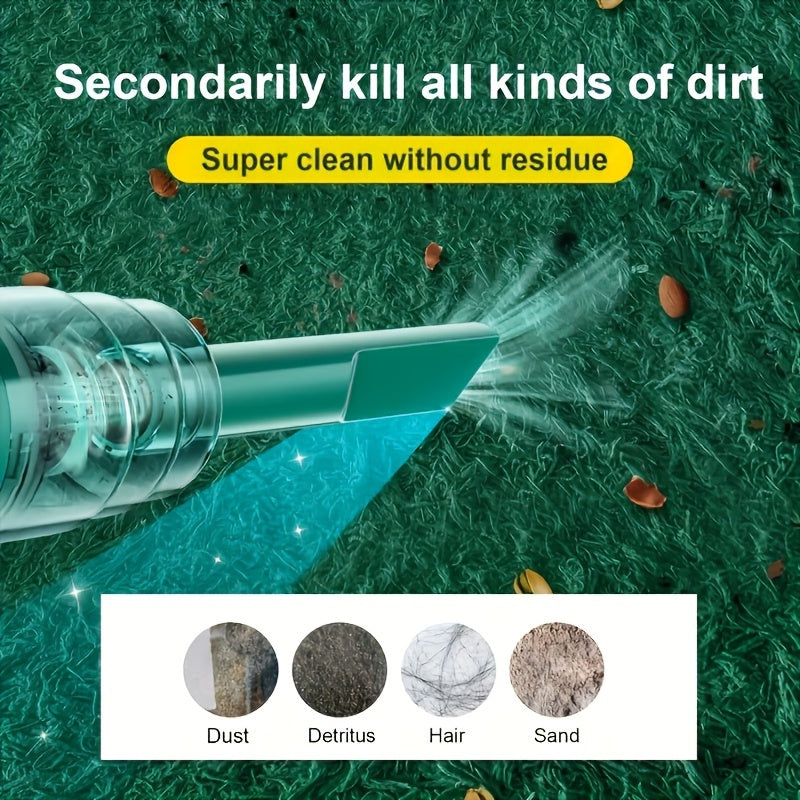 [Cordless Vacuum] Cordless Handheld Vacuum Cleaner | Rechargeable Cyclone Suction for Cars, Effective Dust Collection