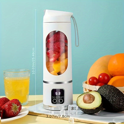 [USB-Rechargeable Blender] Portable USB-Rechargeable 10.14oz to 16.91oz Blender & Juicer | Easy Clean, Perfect for Fruit & Vegetable Drinks, Milkshakes