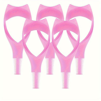 1/3/5 Pcs Eyelash Makeup Auxiliary Tool Upper Lower Eye Lash Mascara Guard Applicator Guide Helper With Eyelash Comb For Makeup
