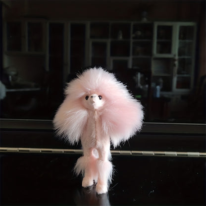 1pc Adorable Pink Poodle Plush Toy - Soft, Cuddly Polyester Material, No Batteries Required, Perfect for Party, Room, Home Decoration, Gift Idea, Collectible Item