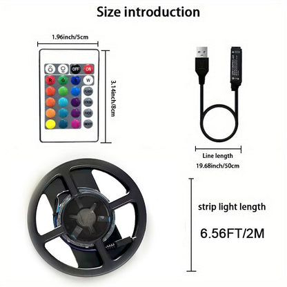1 Set Of USB DIY Backlight TV Light Belt, LED Strip Lights, 3.28FT/9.84FT SMD 2835 LED Flexible Cabinet Light For Home Decoration