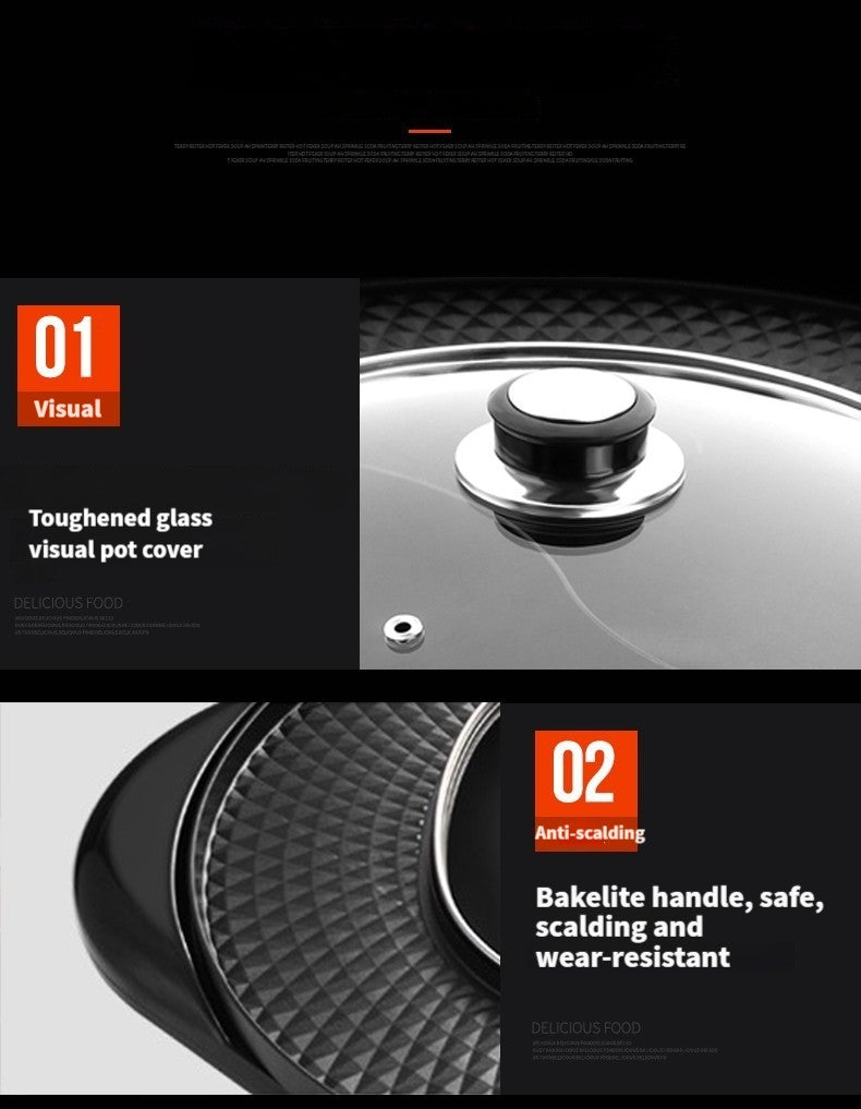 [Electric BBQ Grill Hot Pot] Smokeless Electric BBQ Grill and Hot Pot - Separable, Perfect for Home Cooking