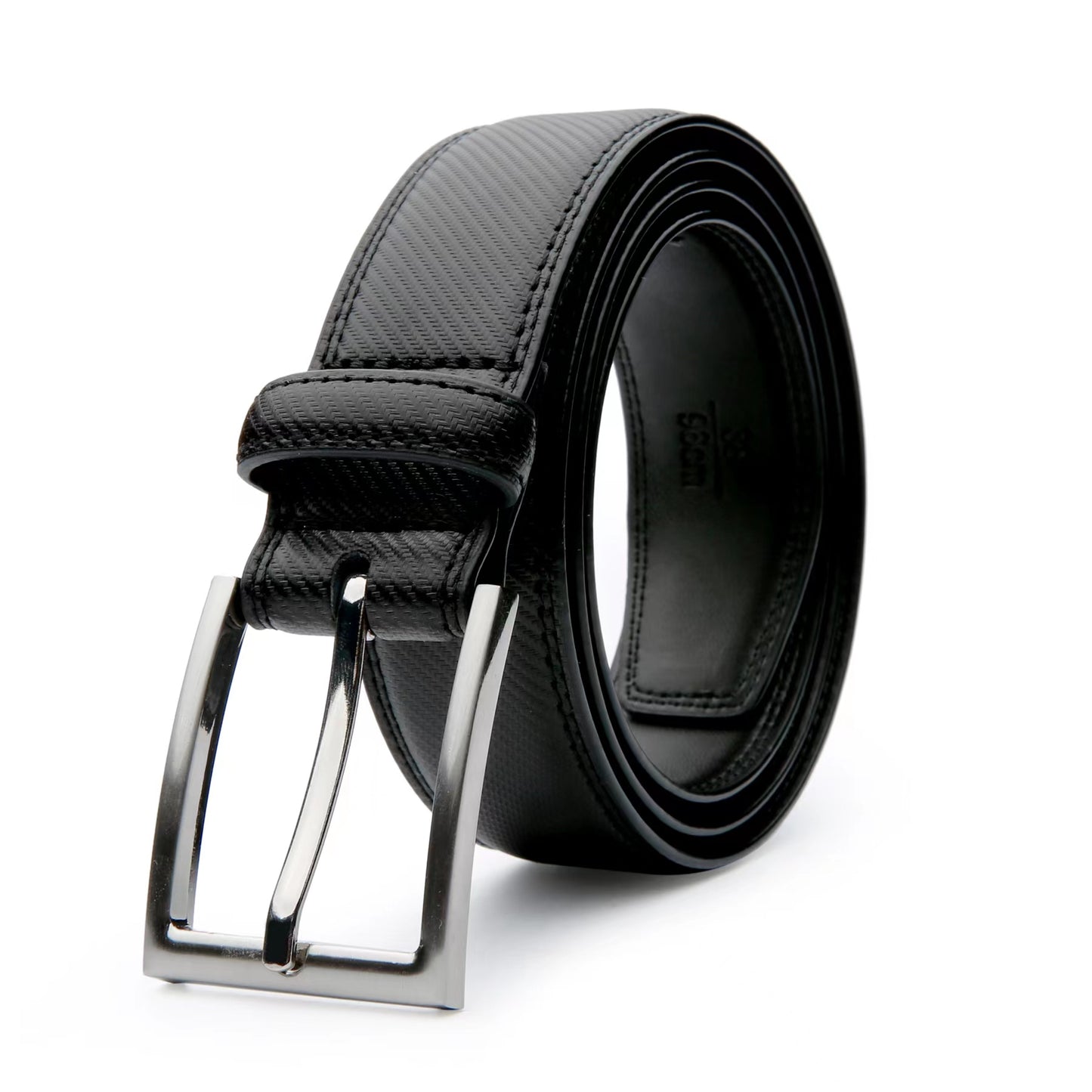 [Classic Men's Leather Belt] Classic & Fashion Men's Leather Belt | Single Prong Buckle for Jeans, Pants, Work & Business - Gift for Dad & Husband