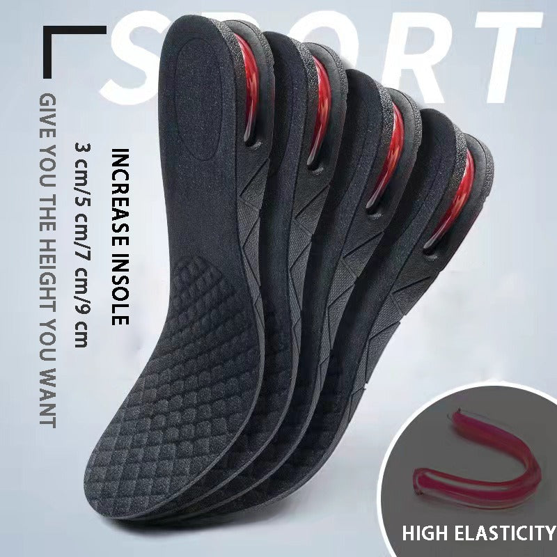 1.18-3.54inch Invisible Height Increase Insole Cushion Height Adjustable Shoe Heel Insoles Insert Taller Support Absorbant Foot Pad