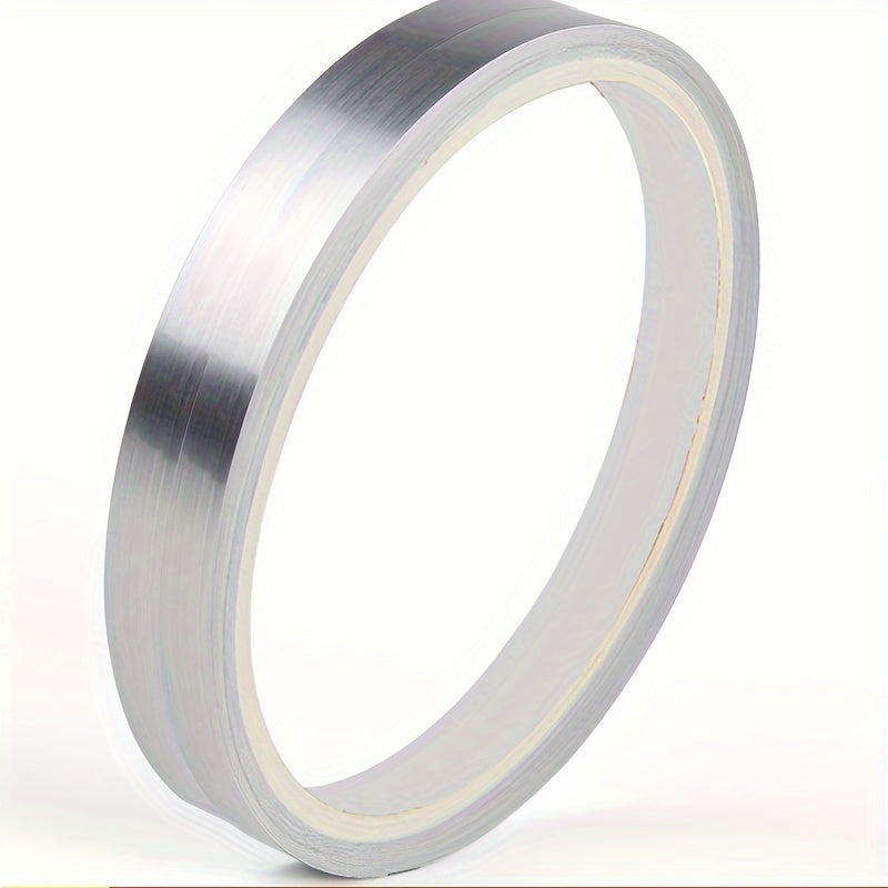 1 Roll Black Brushed Golden Silvery Floor Edging Waterproof Seam Wall Stickers, Wall Gap Ceiling Home Decoration, Self-Adhesive Tile Tape