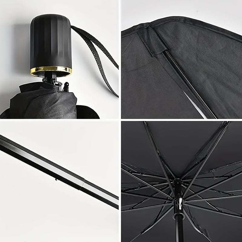 [Car Sunshade] Blackout Car Sunshade | Front Windshield Sunscreen Heat Insulation Sunshade Blocking Plate Car Interior Windshield Small Car Cover Umbrella