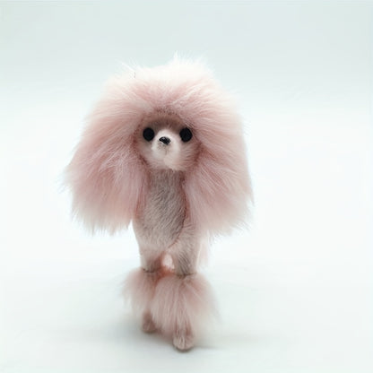 1pc Adorable Pink Poodle Plush Toy - Soft, Cuddly Polyester Material, No Batteries Required, Perfect for Party, Room, Home Decoration, Gift Idea, Collectible Item