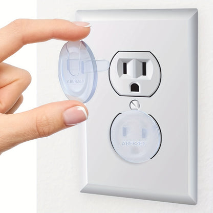 [Safety Outlet Covers] 10pcs Baby Proofing Safety Outlet Covers | Child Secure Electric Plug Protectors, Hidden Handle Square Socket Covers, For Kids Toddler Protection, Christmas, Halloween, Thanksgiving Day Gift