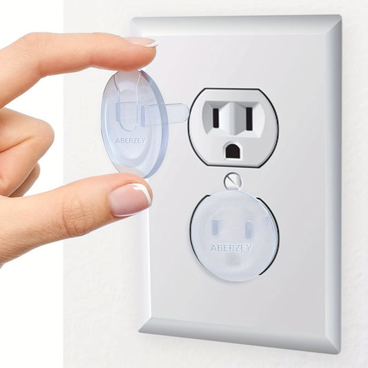 [Safety Outlet Covers] 10pcs Baby Proofing Safety Outlet Covers | Child Secure Electric Plug Protectors, Hidden Handle Square Socket Covers, For Kids Toddler Protection, Christmas, Halloween, Thanksgiving Day Gift