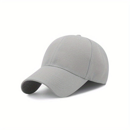 1pc Adjustable Vintage Baseball Cap, Simple Solid Curved Brim for Men & Women, Outdoor, King's Day