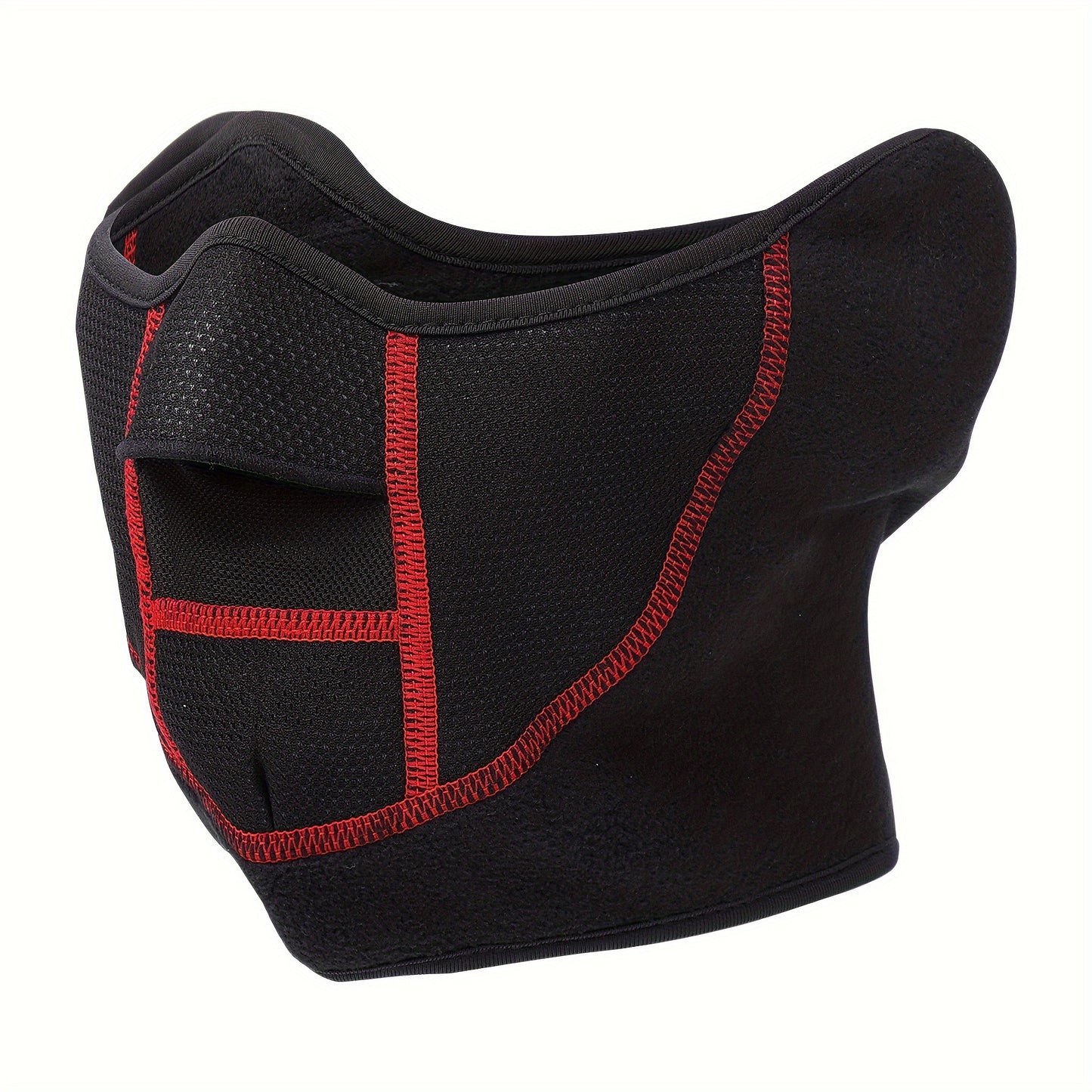 Stay Warm and Comfortable During Winter Activities with this Men's Half Face Mask with Earmuffs!