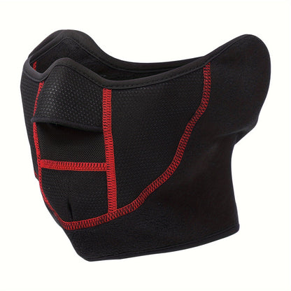 Stay Warm and Comfortable During Winter Activities with this Men's Half Face Mask with Earmuffs!