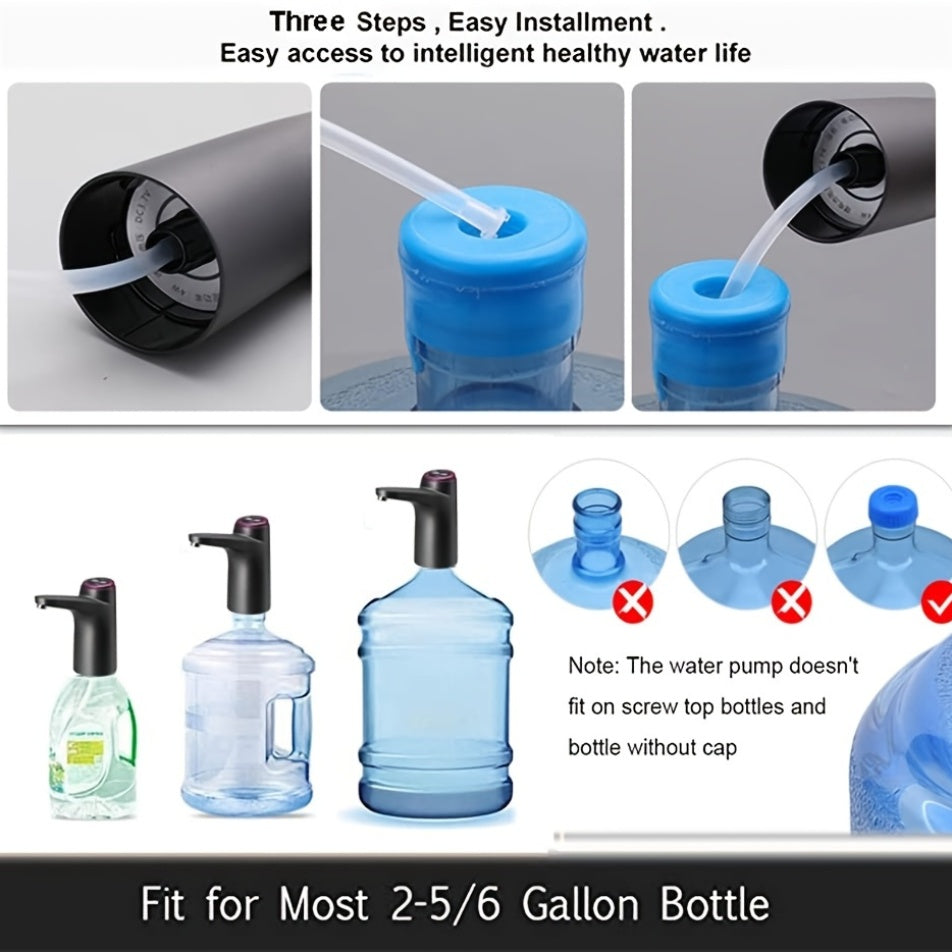 [Portable Water Dispenser] Portable 5 Gallon Water Jug Dispenser - USB Charging Water Pump for 2-5 Gallon Drinking Water