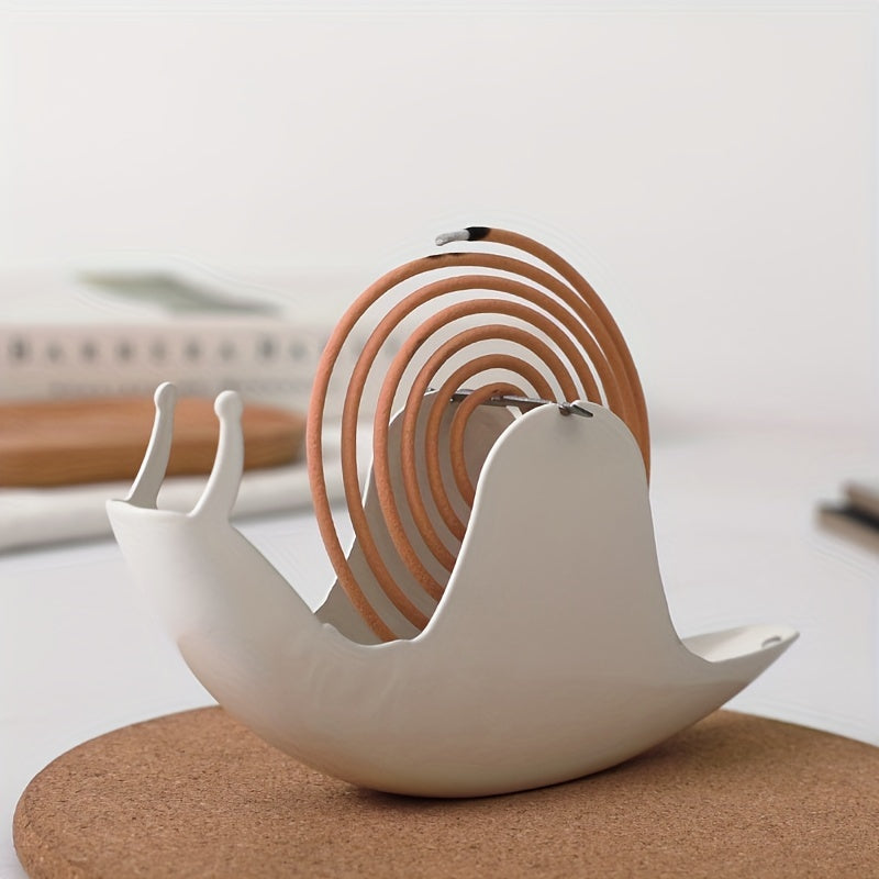 Porte-encens en fer en forme d’escargot 1pc - Décoration intérieure ignifuge, créative et mignonne avec arôme de bois de santal - la décoration esthétique de la chambre