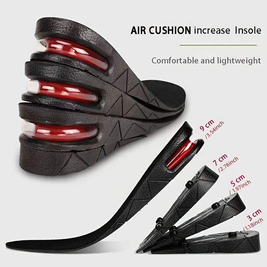 1.18-3.54inch Invisible Height Increase Insole Cushion Height Adjustable Shoe Heel Insoles Insert Taller Support Absorbant Foot Pad