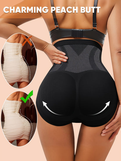 1-Pack High-Waist Tummy Control Shaping Seamless Panties, Soft Fit Women's Briefs