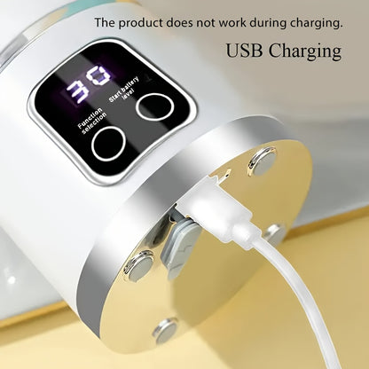 [USB-Rechargeable Blender] Portable USB-Rechargeable 10.14oz to 16.91oz Blender & Juicer | Easy Clean, Perfect for Fruit & Vegetable Drinks, Milkshakes