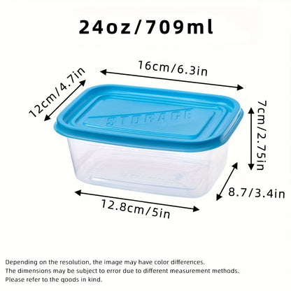 10pcs Stackable Food Storage Containers with Lids, BPA-Free Plastic Lunch Boxes, Suitable for Grains, Meat, Fruits, and Vegetables - Dishwasher and Microwave Safe