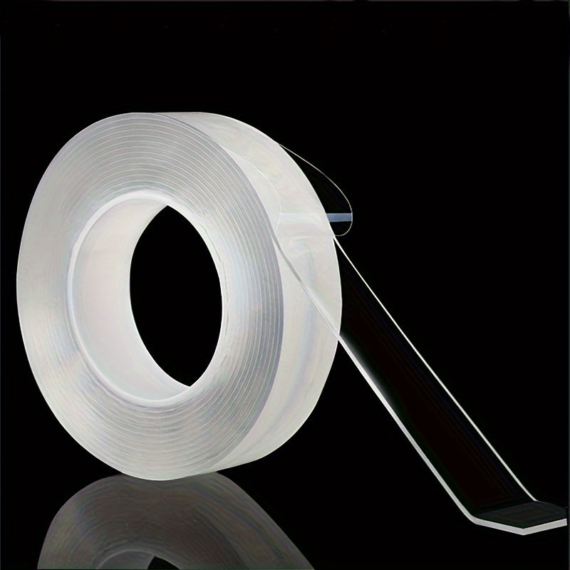 1pc 3 Styles Fixing Tape, Transparent, Easy To Use, Strong Viscosity, Suitable For Wall Fixing, Home Decoration