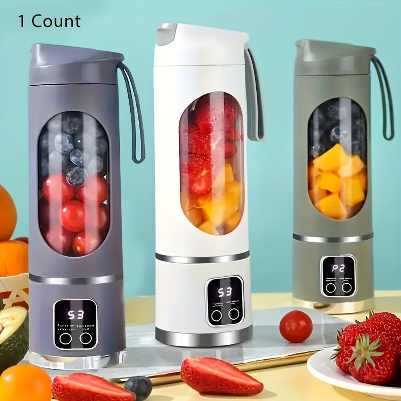 [USB-Rechargeable Blender] Portable USB-Rechargeable 10.14oz to 16.91oz Blender & Juicer | Easy Clean, Perfect for Fruit & Vegetable Drinks, Milkshakes
