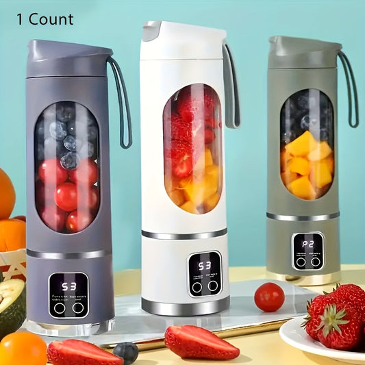 [USB-Rechargeable Blender] Portable USB-Rechargeable 10.14oz to 16.91oz Blender & Juicer | Easy Clean, Perfect for Fruit & Vegetable Drinks, Milkshakes