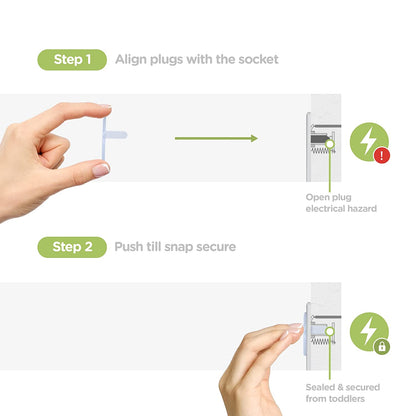 [Safety Outlet Covers] 10pcs Baby Proofing Safety Outlet Covers | Child Secure Electric Plug Protectors, Hidden Handle Square Socket Covers, For Kids Toddler Protection, Christmas, Halloween, Thanksgiving Day Gift