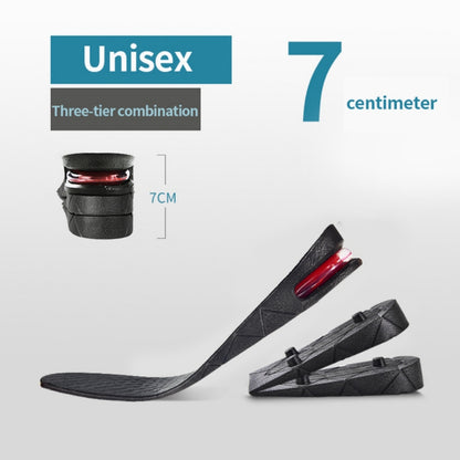 1.18-3.54inch Invisible Height Increase Insole Cushion Height Adjustable Shoe Heel Insoles Insert Taller Support Absorbant Foot Pad