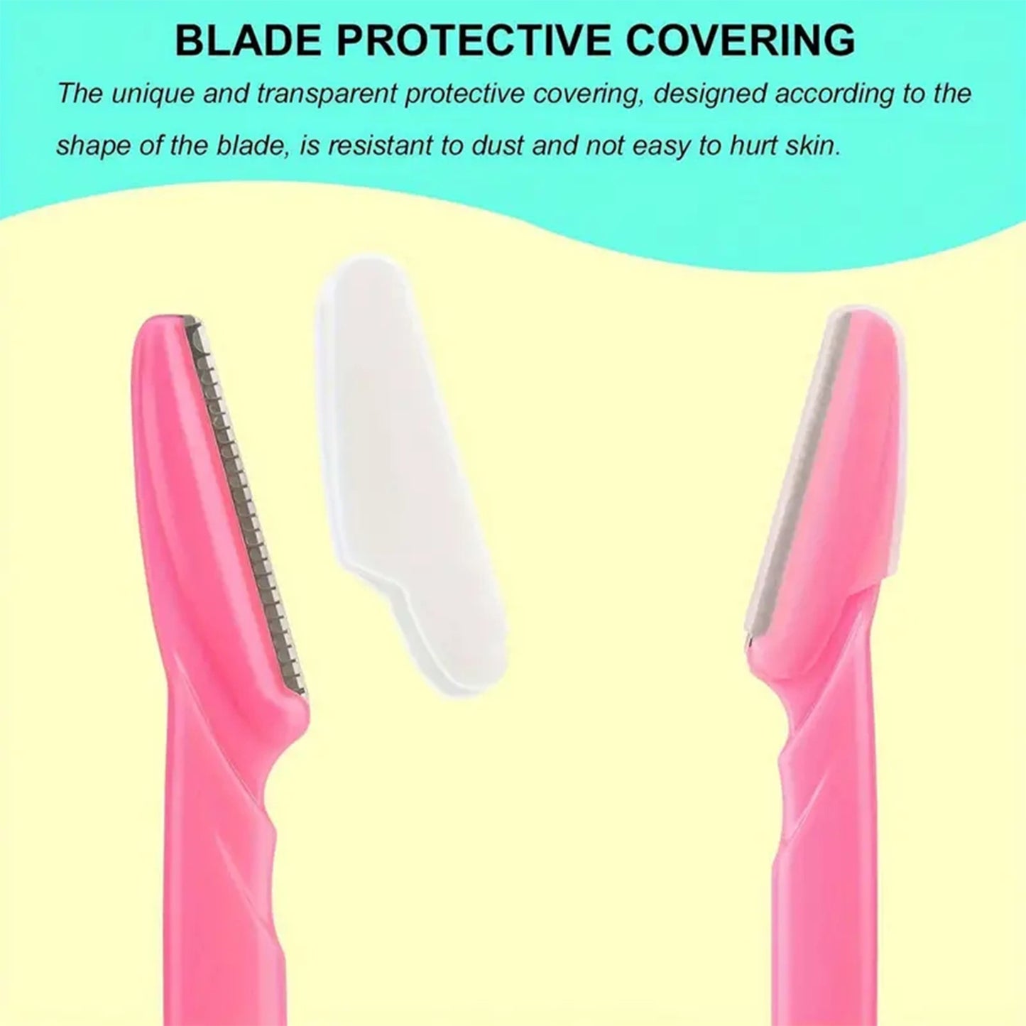 12-Pack Stainless Steel Eyebrow Razors - Unscented Multipurpose Body Hair Removal Tools with Sharp Blades for Effortless Grooming, No Accessory Included